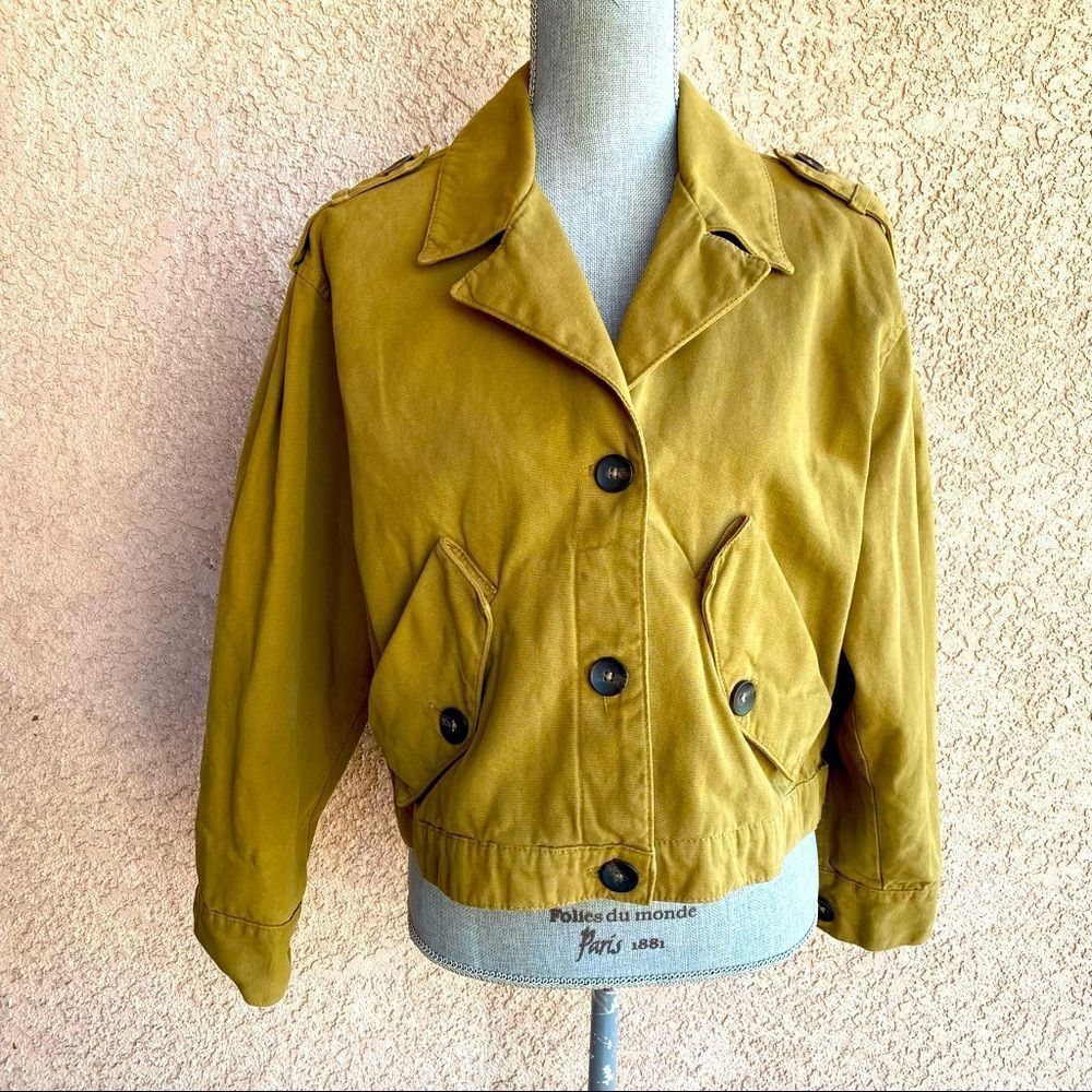 Zara crop jacket pockets EUC size small